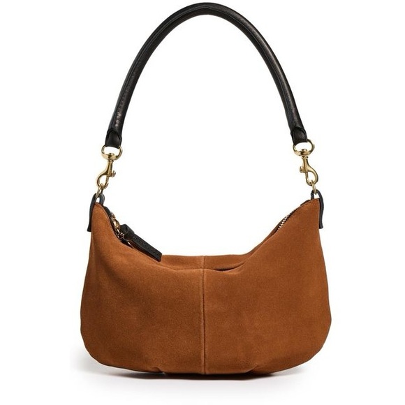 Clare V Chestnut Suede Petit Moyen - Picture 1 of 8